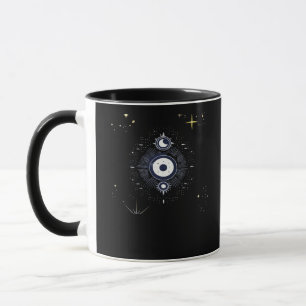 Caneca Whimsigoth Night Sky Sun Moon Witchy Clássica Vint