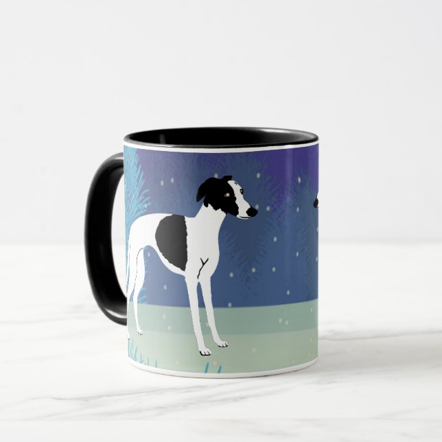 Caneca Whippet de Inverno  (Frente Esquerda)