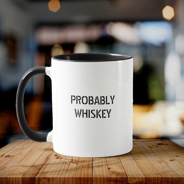 Caneca Whiskey Scotch Bourbon Drinker Legal Tipografia (Criador carregado)