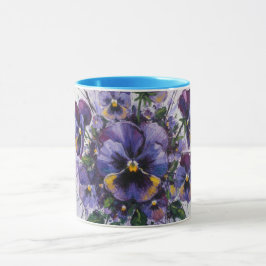 Caneca Whispers of Pansies-Ceramic Mug