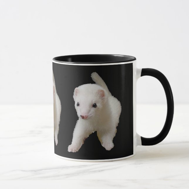 Caneca White Baby Ferret Mug (Direita)