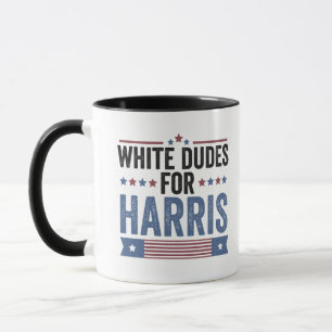 Caneca White Dudes Para Harris 2024
