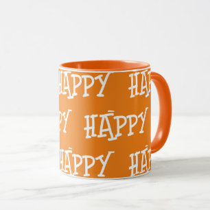 Caneca White Laranja Feliz