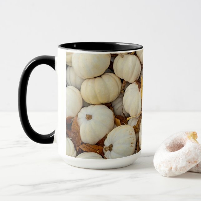 Caneca White Pumpkin Combo Mug (Com Donut)