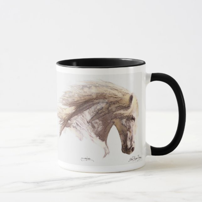 Caneca WHITE STALLION HORSE Art Mug (Direita)
