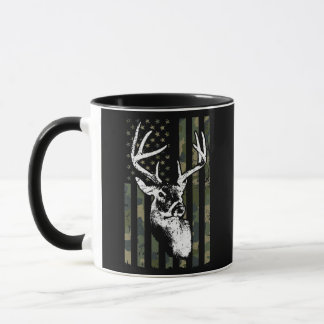 Caneca Whitetail Buck Deer Hunting USA Camouflage
