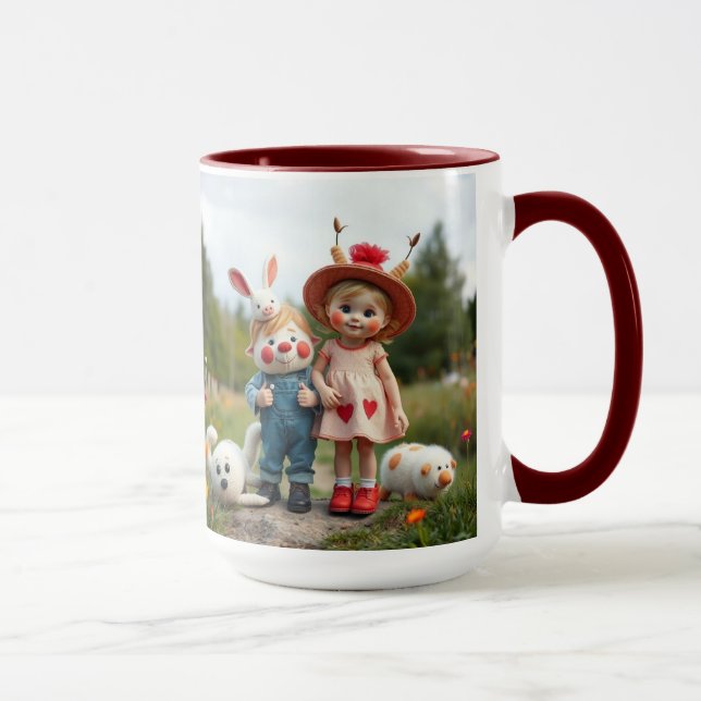 Caneca „Wiesenfreunde – Abenteuer im Blumengarten“ (Direita)
