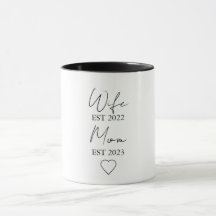 Wife & Mom Est. – Minimalist Valentine Gift