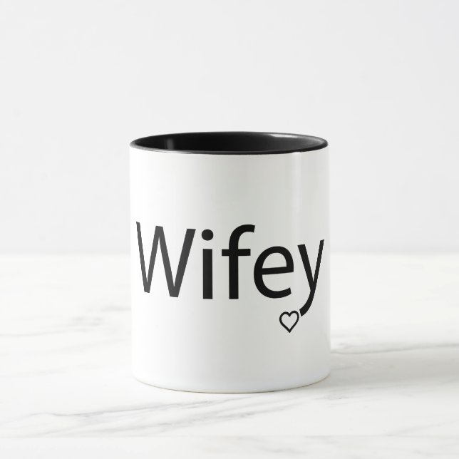 Caneca Wifey - Black 11 oz Combo Mug (Centro)