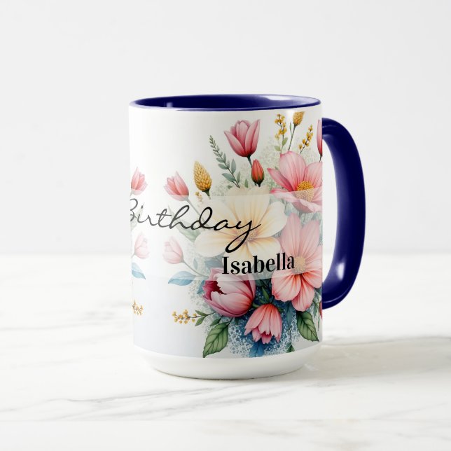 Caneca Wildflowers Beautiful Trendy Luxury Collection (Frente Esquerda)