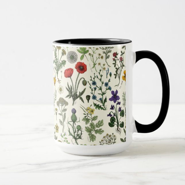 Caneca Wildflowers collage (Direita)
