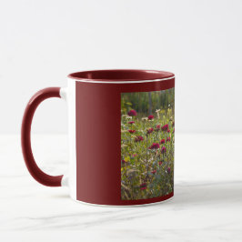Caneca Wildflowers marrons