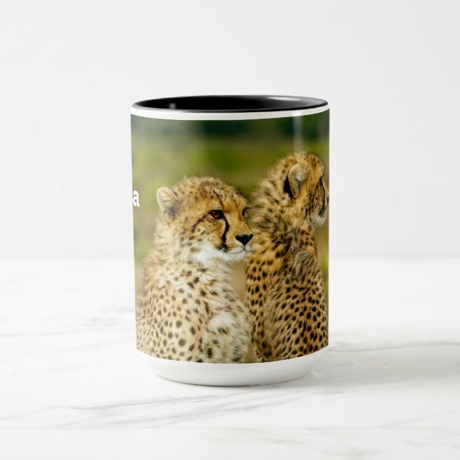 Caneca Wildlife Cheetah Photo (Centro)