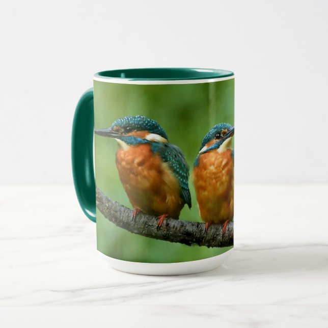 Caneca Wildlife Kingfisher Foto (Frente Esquerda)