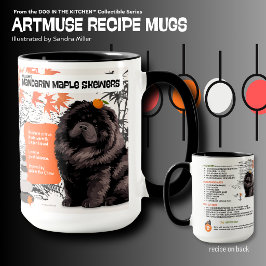 Caneca WILLEM o preto Chow Art Muse Receita