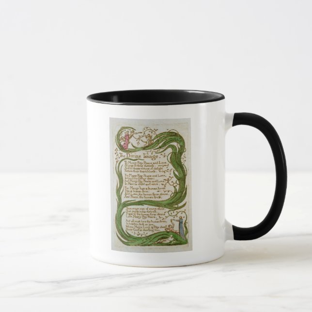 Caneca William Blake | a imagem divina, das canções de (Direita)