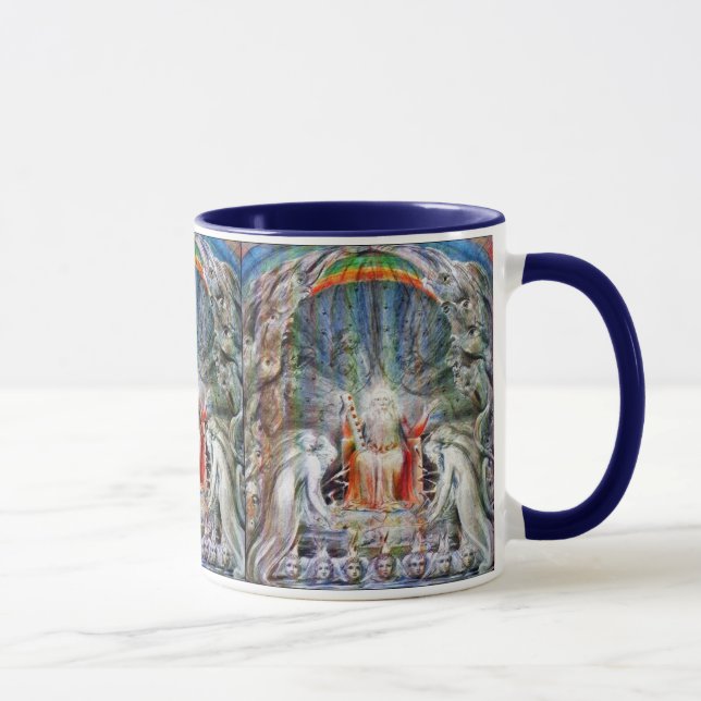 Caneca William Blake: Antes do Trono Divino (Direita)