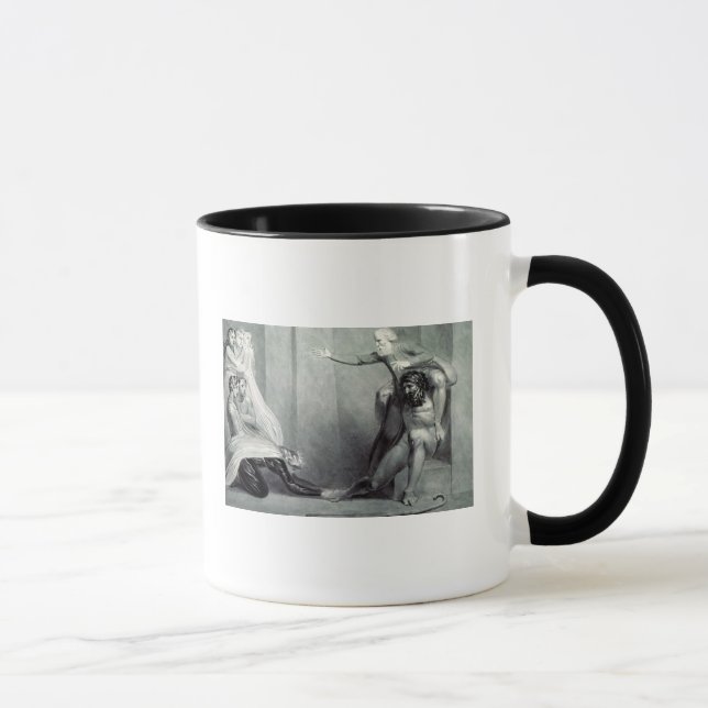Caneca William Blake | Tiriel, carregado de volta ao (Direita)