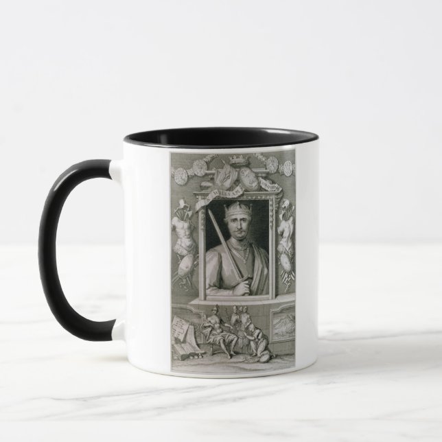 Caneca William mim os 1027-87) reis do conquistador (de (Esquerda)