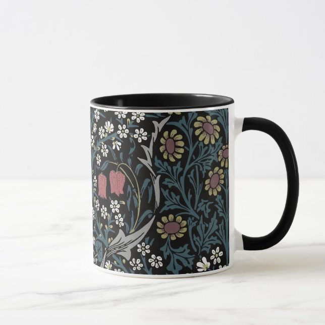 Caneca William Morris Blackthorn Floral Art Nouveau (Direita)