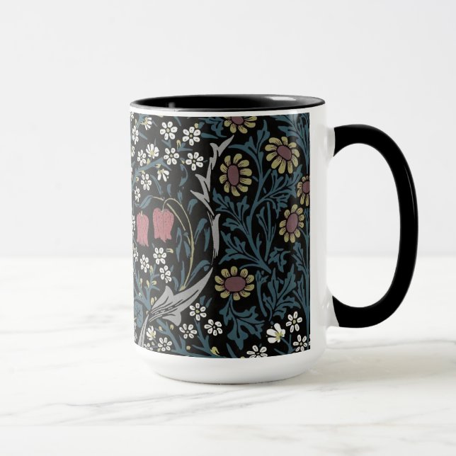 Caneca William Morris Blackthorn Floral Art Nouveau (Direita)