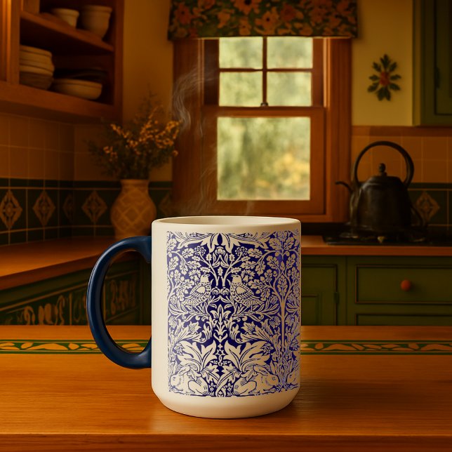 Caneca William Morris Brer Rabbit Vintage Patterno (Criador carregado)