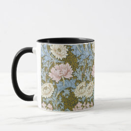 Caneca William Morris Chrysanthemum Floral Pattern Folia