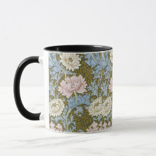 Caneca William Morris Chrysanthemum Floral Pattern Folia