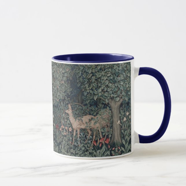 Caneca William Morris Forest Greenery Animais Flores (Direita)