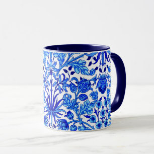 Caneca William Morris Hyacinth Impressão, Cobalto Azul e 
