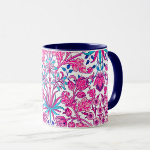 Caneca William Morris Hyacinth Impressão, Fuchsia Rosa