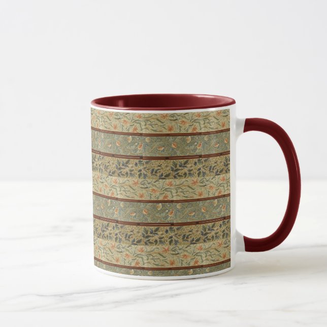 Caneca William Morris John Dearle Tela bordada (Direita)