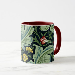Caneca William Morris - Leicester, padrão floral