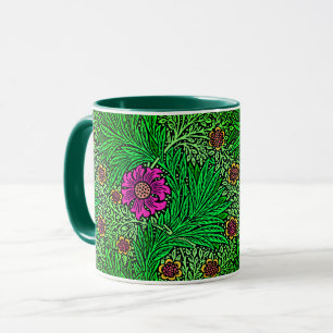 Caneca William Morris Marigold, Emerald Green & Fuchsia