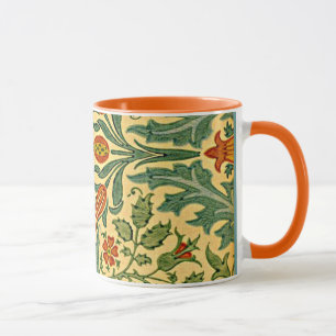 Caneca William Morris - Padrão da Flor do outono