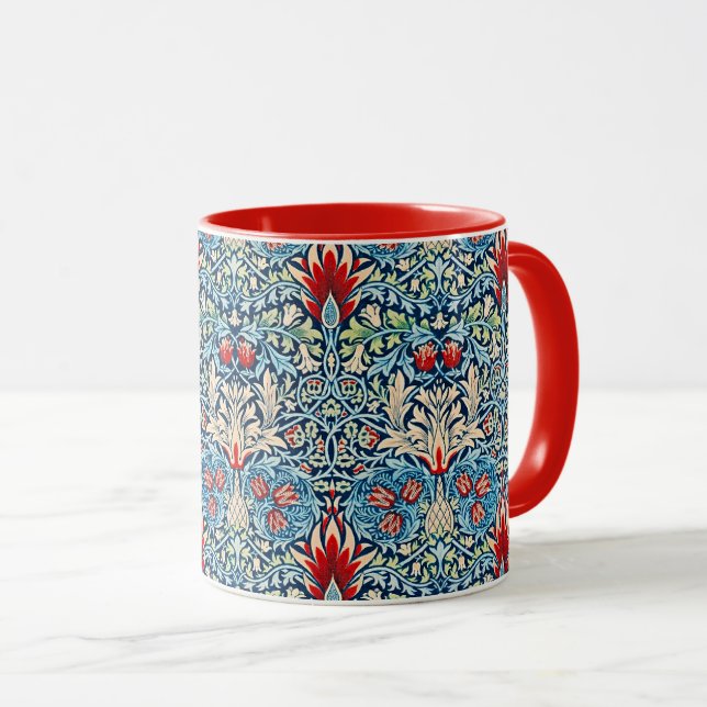 Caneca William Morris pattern, Snakeshead, (Frente Esquerda)