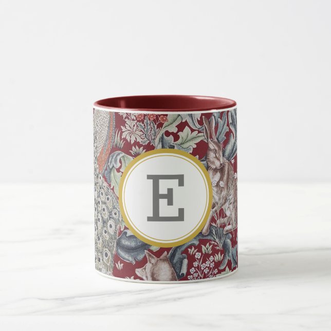 Caneca William Morris PERSONALIZADO INICIAL (Centro)