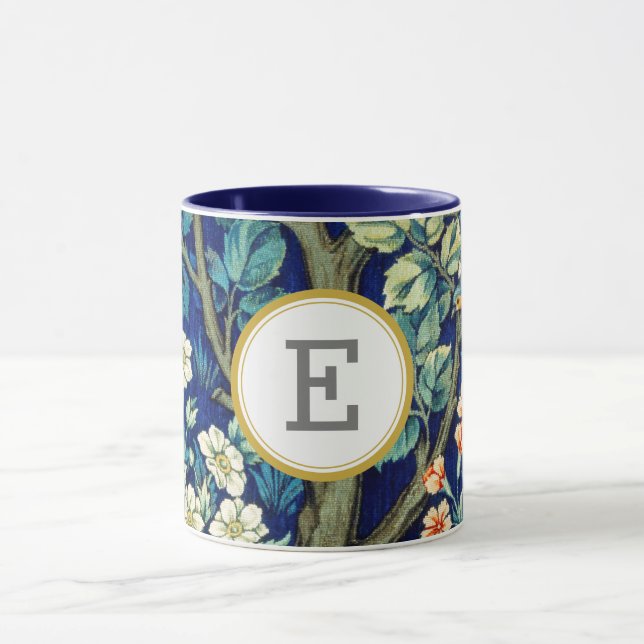 Caneca William Morris PERSONALIZADO INICIAL (Centro)