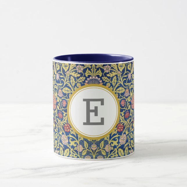 Caneca William Morris PERSONALIZADO INICIAL (Centro)