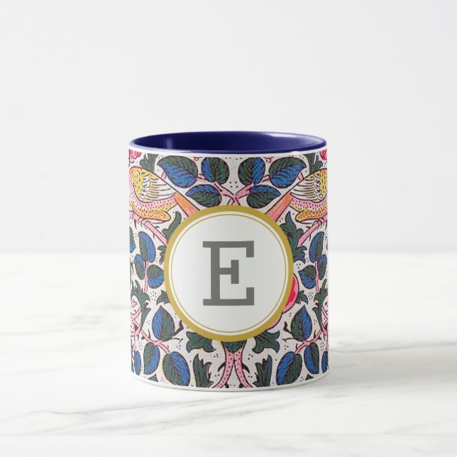 Caneca William Morris PERSONALIZADO INICIAL (Centro)