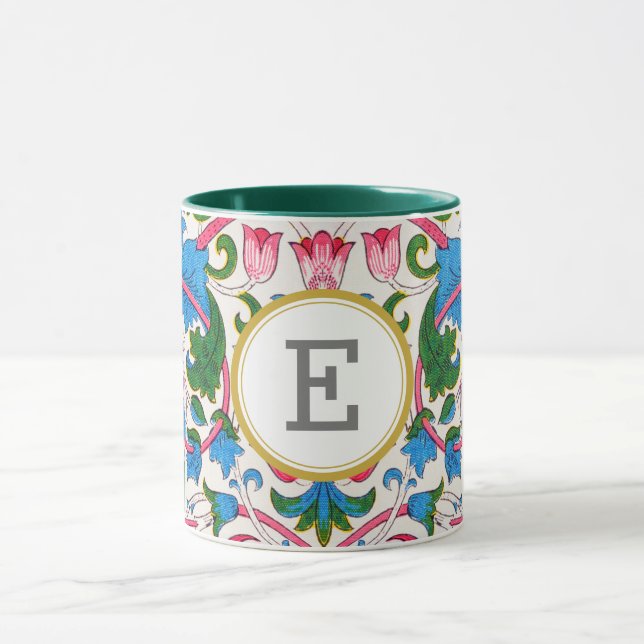 Caneca William Morris PERSONALIZADO INICIAL (Centro)