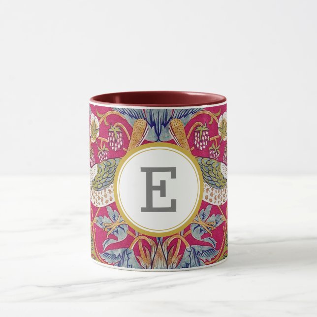 Caneca William Morris PERSONALIZADO INICIAL (Centro)