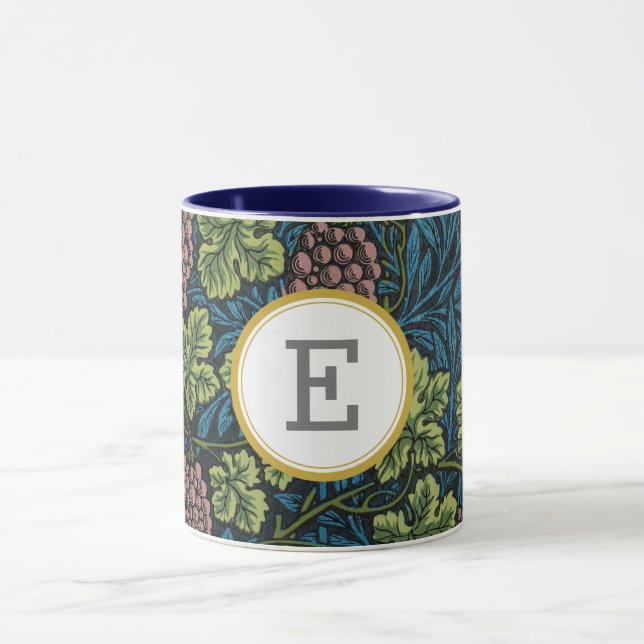Caneca William Morris PERSONALIZADO INICIAL (Centro)