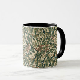Caneca  William Morris Seaweed Vintage Floral art nouveau