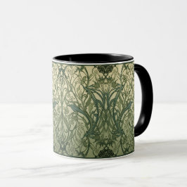 Caneca  William Morris Seaweed Vintage Floral art nouveau