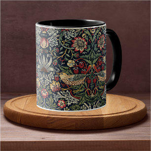 Caneca William Morris Strawberry Thief Patterno Têxtil