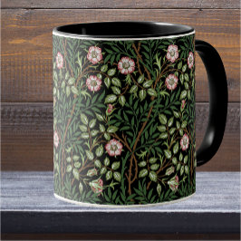 Caneca William Morris Sweet Briar Rosas vermelhas Selvage