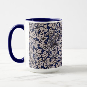 Caneca William Morris Vintage Bird e Anemone Dark Blue