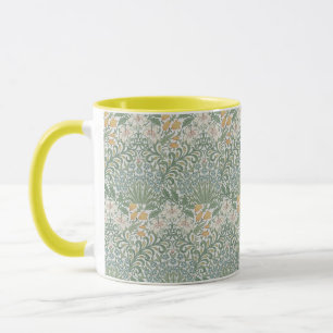 Caneca William Morris Vintage Floral Yellow Jarden