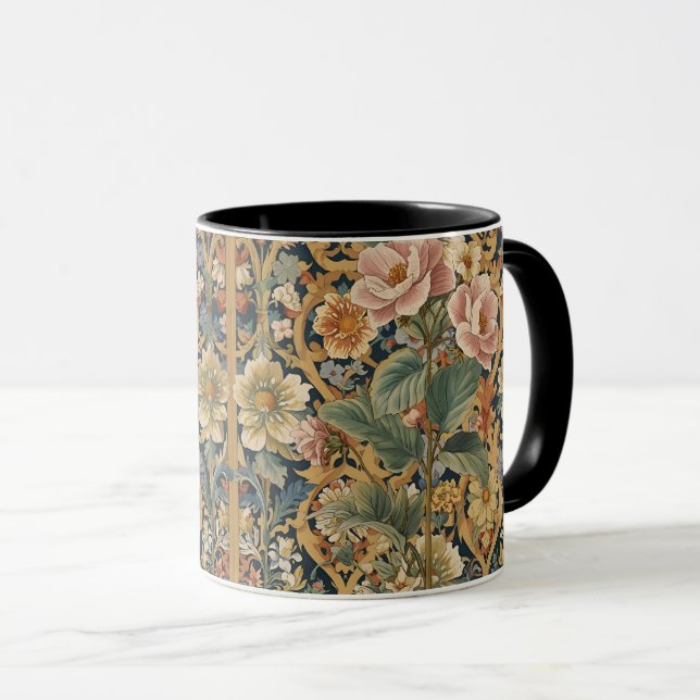 Caneca William Morris vintage Pimpernel Pre-Raphaelite  (Frente Esquerda)